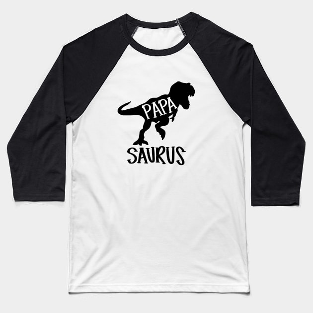 Papa Saurus dinosaur t-shirt Baseball T-Shirt by Chenstudio